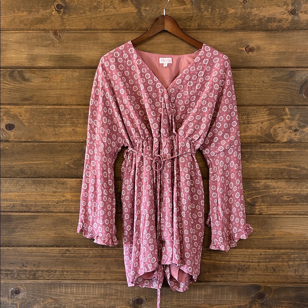 Pink Lily Mauve Floral romper